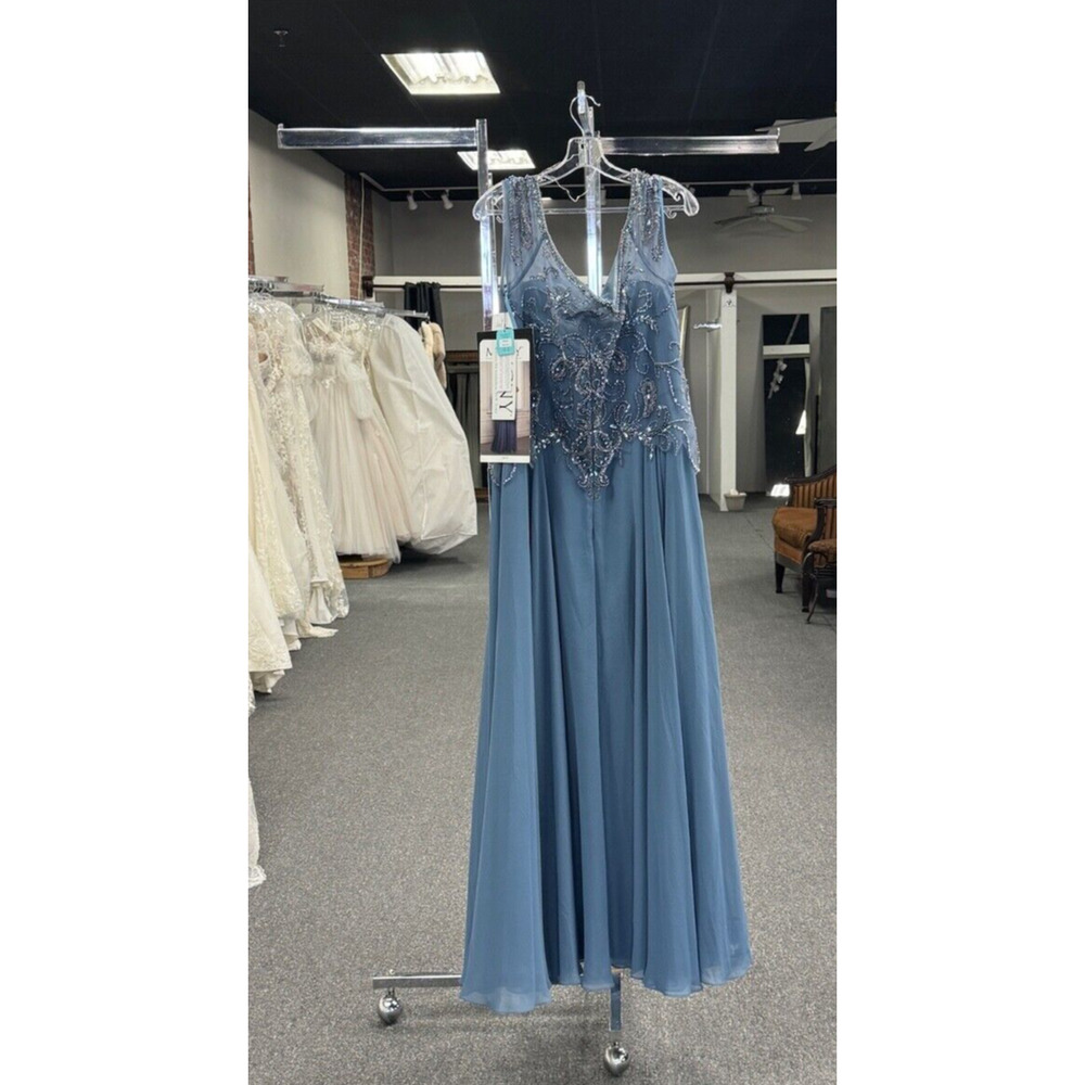 MGNY Madeline Gardner for NY by Mori Lee Dress 72419 Slate Sz. 16 (Sample) - Picture 8 of 8